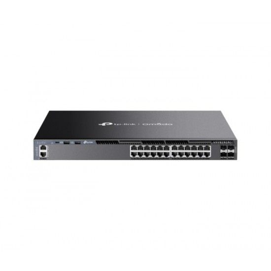 Omada 24-Port Gigabit Stackable L3 Managed Switch with 4 10GE SFP+ Slots