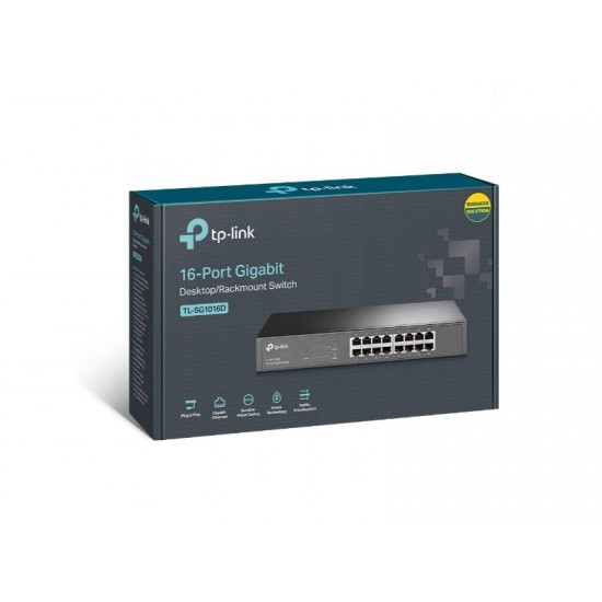 Tp-Link 16-Port Gigabit Desktop/Rackmount Switch (TL-SG1016D)