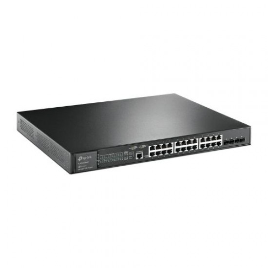 Tp-Link JetStream 24-Port Gigabit and 4-Port 10GE SFP+ L2+ Managed Switch with 24-Port PoE+ (TL-SG3428XMP)