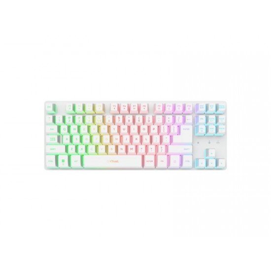 Gaming Keyboard Trust GXT831W Thado TKL White US - 26083