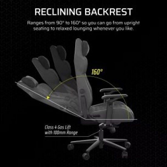 CORSAIR Gaming Chair TC500 LUXE (Fabric, Shadow)