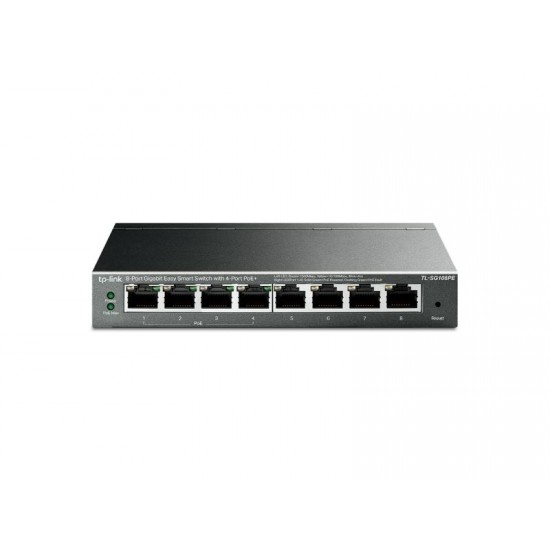 Tp-Link 8-Port Gigabit Easy Smart Switch with 4-Port PoE+ (TL-SG108PE)