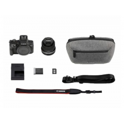 Canon EOS R100 18-45 travel kit includes :charger LC-E17E/ Battery LP- E17E/ STRAP/ SHOULDER BAG/ MEMORY CARD/ LENS PROTECTOR