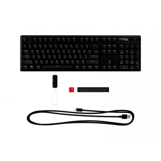 HyperX Alloy Origins PBT HX Blue Mechanical Full Size Gaming Keyboard (US Layout) - Black - 639N4AA