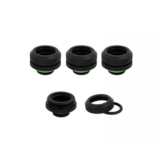 Corsair OD Fitting Pipe Hydro X Series XF Hardline 14mm Four Pack — Black - CX-9052008-WW