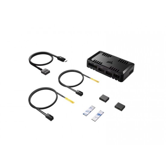 Corsair iCUE Commander Duo / Lighting <(>&<)> Fan Controller / HybridiCUE LINK <(>&<)> ARGB / Dual Channel – PN: CL-9011141-WW