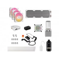 CORSAIR HydroX XH505i iCUE LINK Custom Cooling Kit (White)