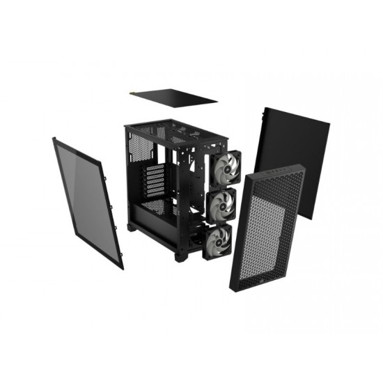 Corsair Mid Tower ATX Case 3000D RGB Airflow Windowed Tempered Glass - Black - CC-9011255-WW