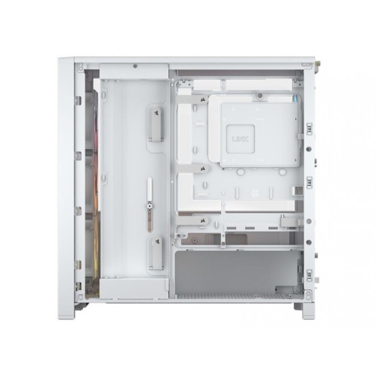 CORSAIR Case 4000D FRAME LCD ARGB (Mid-Tower, TG, White) - PN CC- 9011327-WW