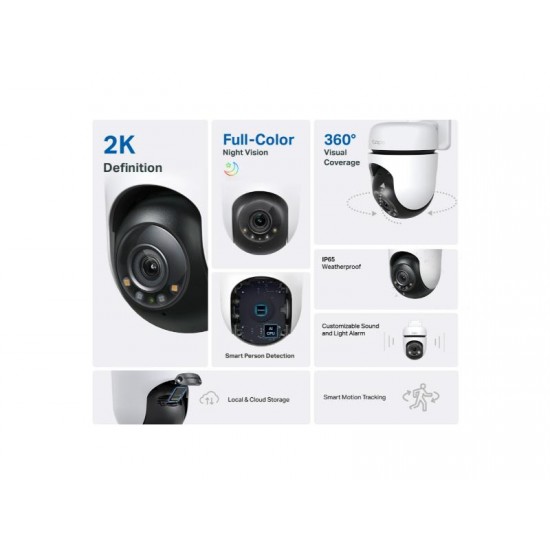 Tp-Link Outdoor Pan/Tilt Security WiFi Camera (Tapo C510W)