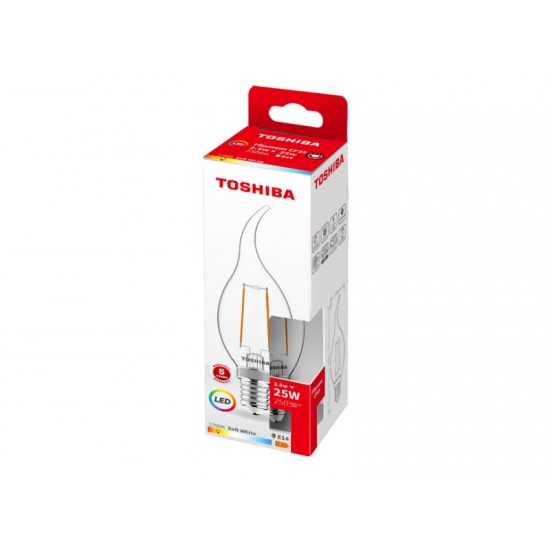 TOSHIBA LED FILAMENT CF35 E14 2.5W 2700K