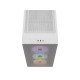 Corsair Mid Tower ATX Case 3000D RGB Airflow Windowed Tempered Glass - White - CC-9011256-WW