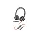 Poly Headset Blackwire 8225 Stereo USB-C +USB-C/A Adapter (8X223AA)