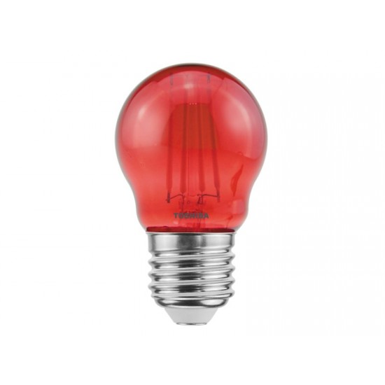 TOSHIBA LED FILAMENT COLOR RED G45 E27 4.5W