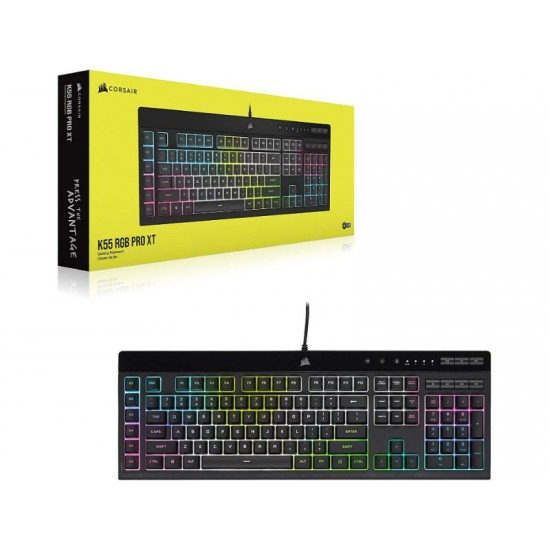 Corsair Wired Gaming Keyboard K55 PRO RGB - GR Layout - Black - CH- 9226765-GR2