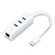 Tp-Link USB 3.0 3-Port Hub Gigabit Ethernet Adapter 2 in 1 USB Adapter (UE330)