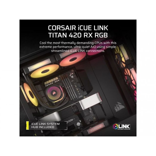 CORSAIR CPU Liquid Cooler TITAN 420 iCUE
