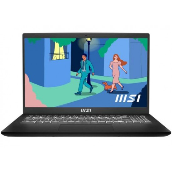 Laptop MSI Modern 15 B7M 15.6'' FHD IPS R5-7430U/16GB/512GB SSD/Win 11 Home/2Y/Classic Black