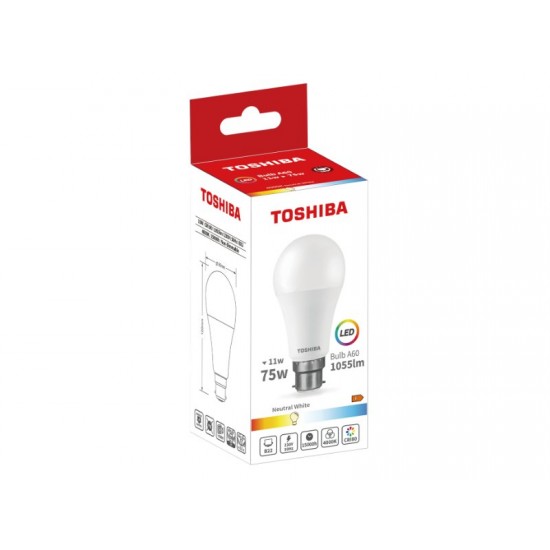 TOSHIBA LED A60 B22 11W 4000K