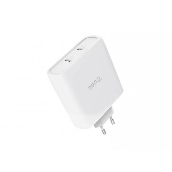 Trust Maxo 100W 2P USB-C GaN Charger WHT - 25528