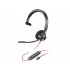 Poly Blackwire 3310 Headset Monaural Microsoft Teams Certified USB-C +USB-C/A Adapter - 8X216AA