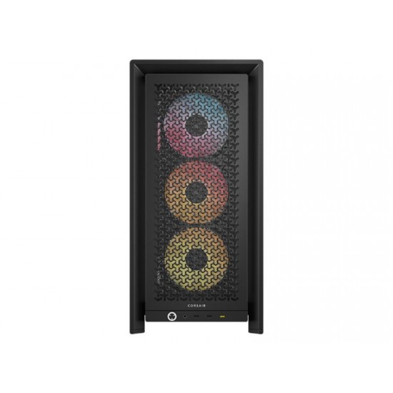 CORSAIR Case 4000D FRAME LCD ARGB (Mid-Tower, TG, Black) - PN CC- 9011326-WW