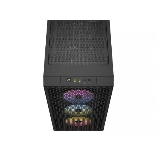 Corsair Mid Tower ATX Case 3000D RGB Airflow Windowed Tempered Glass - Black - CC-9011255-WW