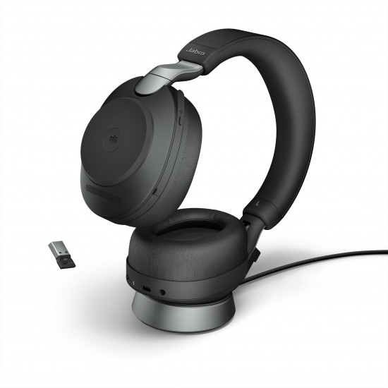 Jabra Evolve2 85 Headset ANC MS Teams Stand USB-A Bluetooth adapter/ Bluetooth (28599-999-989)