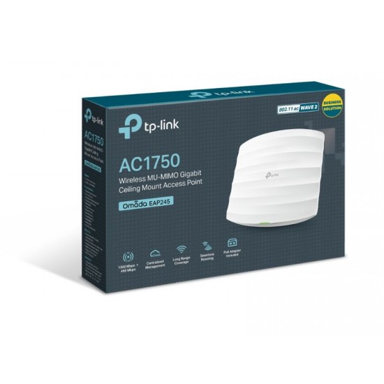 Tp-Link AC1750 Wireless MU-MIMO Gigabit Ceiling Mount Access Point (EAP245)