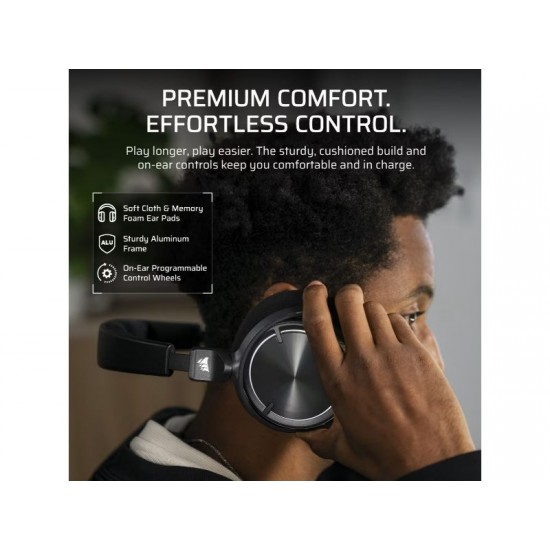 Corsair Wireless Gaming Headset Virtuoso MAX RGB - Dolby Atmos - Carbon -CA-9011372-WW