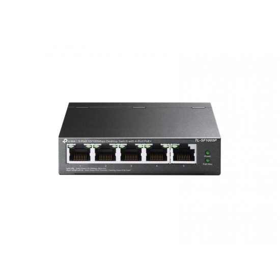 Tp-Link 5-Port 10/100Mbps Desktop Switch with 4-Port PoE+ (TL-SF1005P)