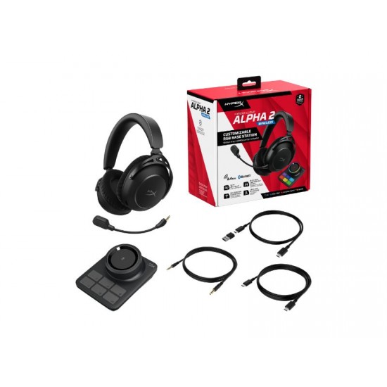 HyperX Cloud Alpha 2 Over Ear Wireless Gaming Headset Black - AJ5C7AA