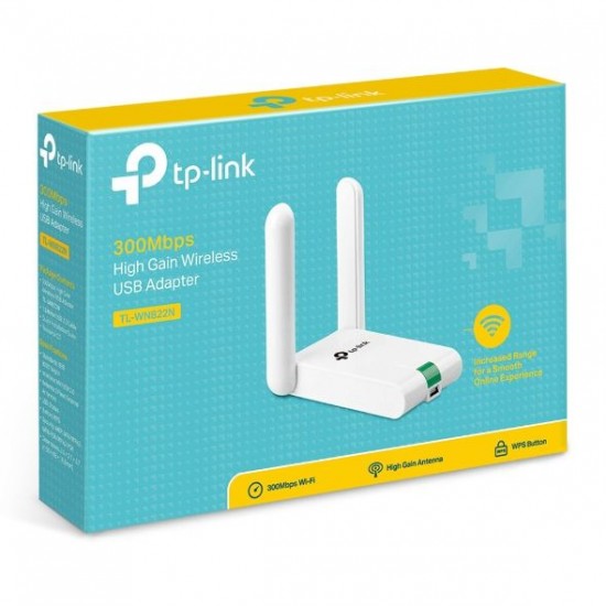 Tp-Link 300Mbps High Gain Wireless USB Adapter (TL-WN822N)