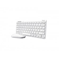 Trust Deskset LYRA us wireless mouse and keyboard white 25073