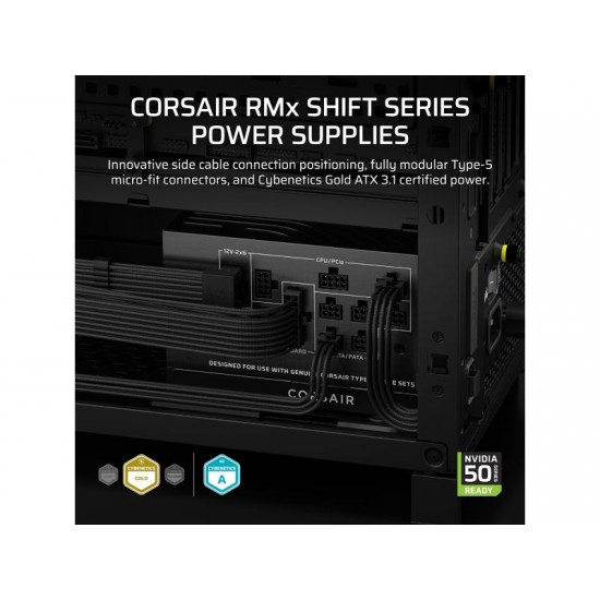 CORSAIR PSU RM1000x Shift (Cybenetics Gold, Fully Modular)