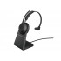 Jabra Evolve2 65 Headset Link380/390a MS Mono Stand Black (26599-899- 989)