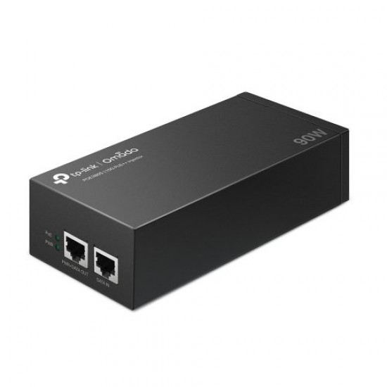 TP-Link Omada Injector PoE++ 2x10 Gbps/5 Gbps/2.5 Gbps/1 Gbps/100 Mbps/10 Mbps RJ45 ports (POE380S)