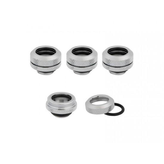 Corsair OD Fitting Pipe Hydro X Series XF Hardline 14mm Four Pack — Chrome - CX-9052007-WW