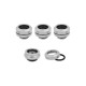 Corsair OD Fitting Pipe Hydro X Series XF Hardline 14mm Four Pack — Chrome - CX-9052007-WW