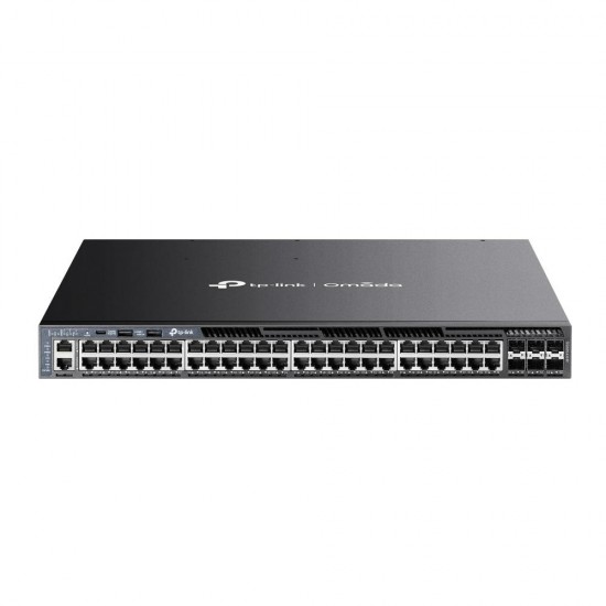 Tp-Link Omada 48-Port Gigabit Stackable L3 Managed PoE+ Switch with 6 10G Slots (SG6654XHP)