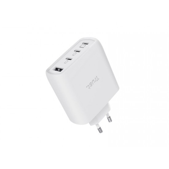 Trust Maxo 65W 4P GaN Charger WHT - 26068