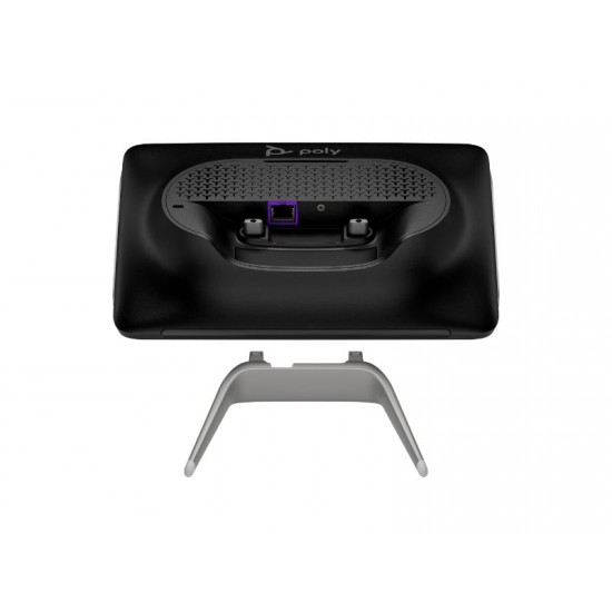 Poly Studio Base Kit G9 Plus JetBlack Catalog WhiteBG Rear (1ZB6AW)