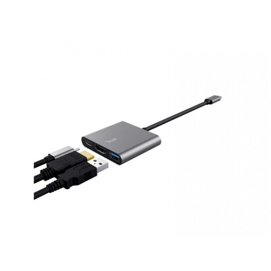 USB-C ADAPT TRUST DALYX 3-IN1 23772