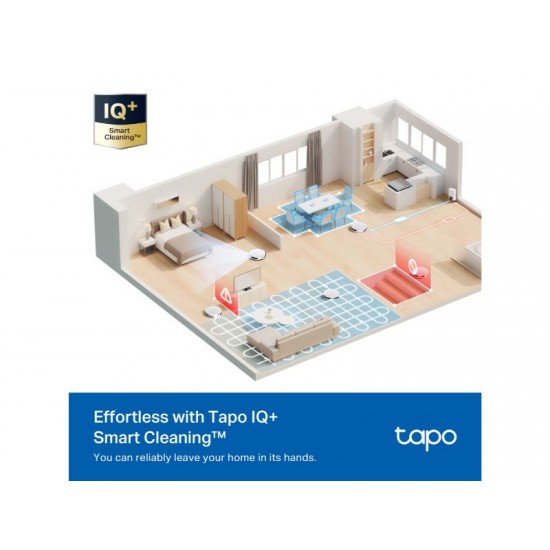 TP-Link TAPO 5300Pa Suction MagSlim™ Robot Vacuum and Mop with and Auto- Empty Dock (TAPO RV20 Max Plus White)