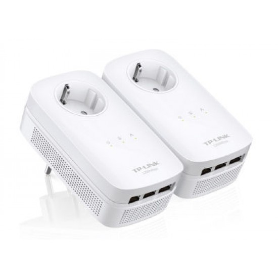 Tp-Link AV1300 3-port Gigabit Passthrough Powerline Starter Kit (TL- PA8030P KIT)