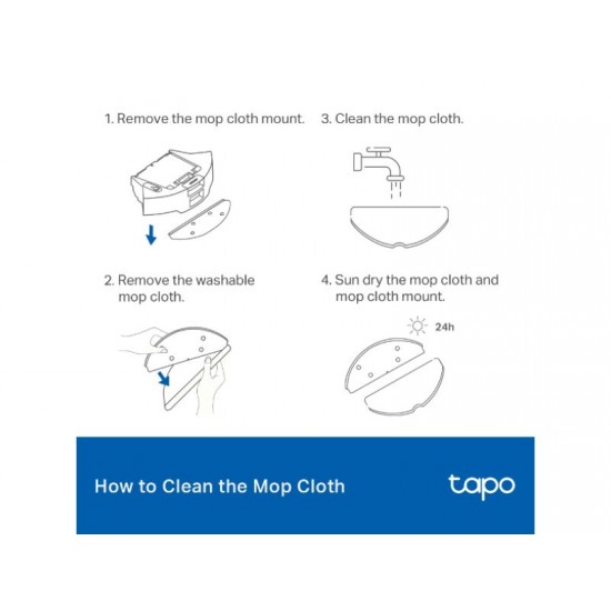 Tapo Robot Vacuum Washable Mop Cloth (5Pcs) RVA301