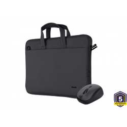 Trust Set bag and mouse BOLOGNA black 24988