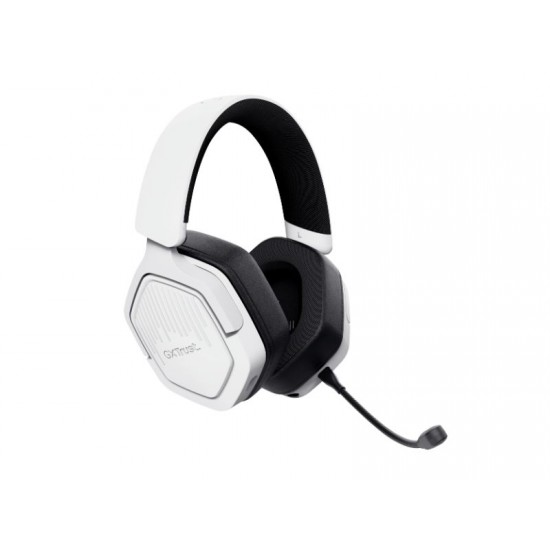 Trust headset wireless gaming GTX493W CARUS white 25534