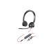 Poly Blackwire 3325 Stereo USB-C Headset +3.5mm Plug +USB-C/A Adapter (8X221AA)