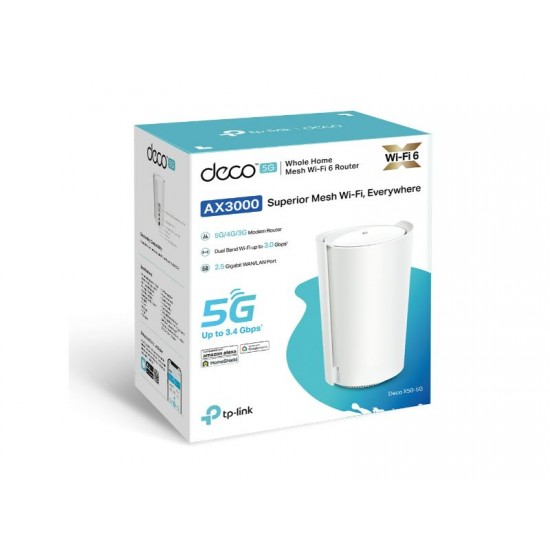 Tp-Link 5G AX3000 Whole Home Mesh WiFi 6 Gateway (Deco X50-5G)